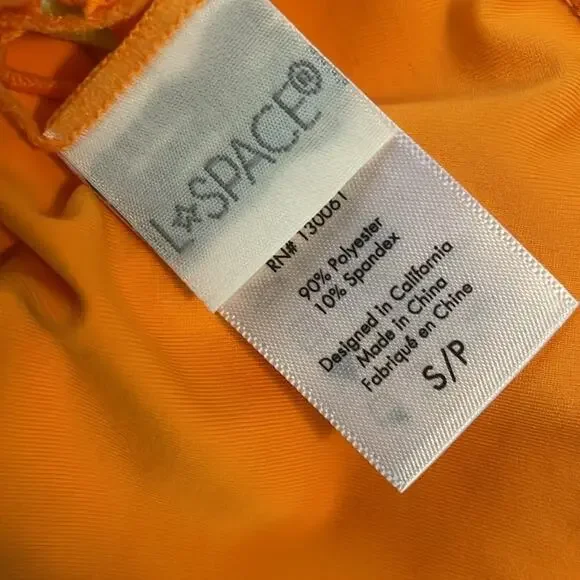 L Space Yellow Striped Bikini Swimsuit Top S New Boho Luxe - Picture 5 of 5